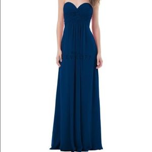 Bill Levkoff navy style 479 bridesmaid dress